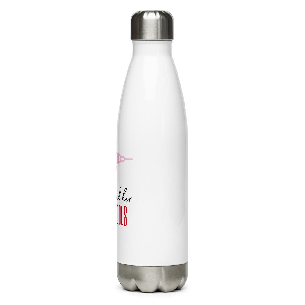 "Girl and Power Tools" Stainless Steel Water Bottle