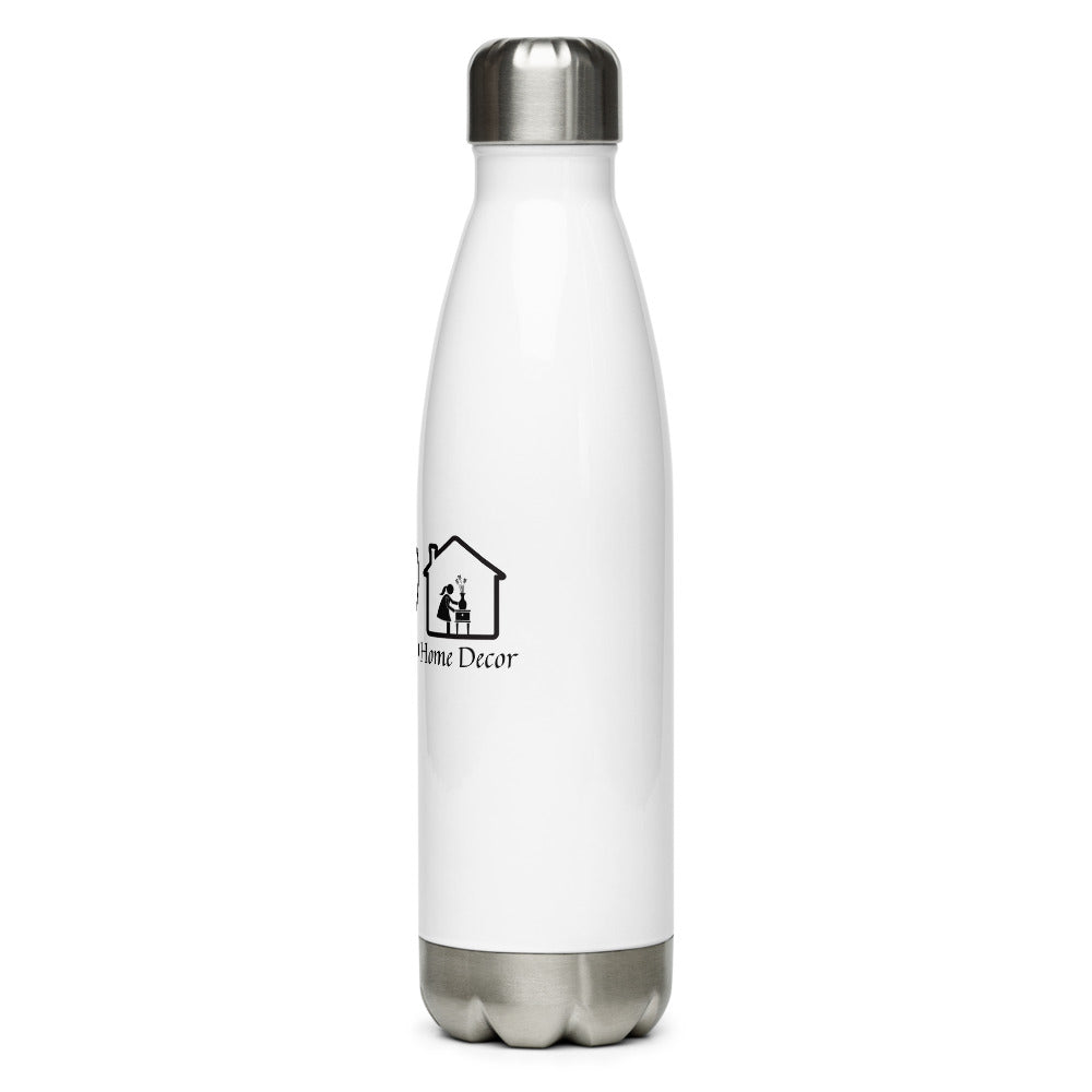 "Peace-Love-Home Decor" Stainless Steel Water Bottle